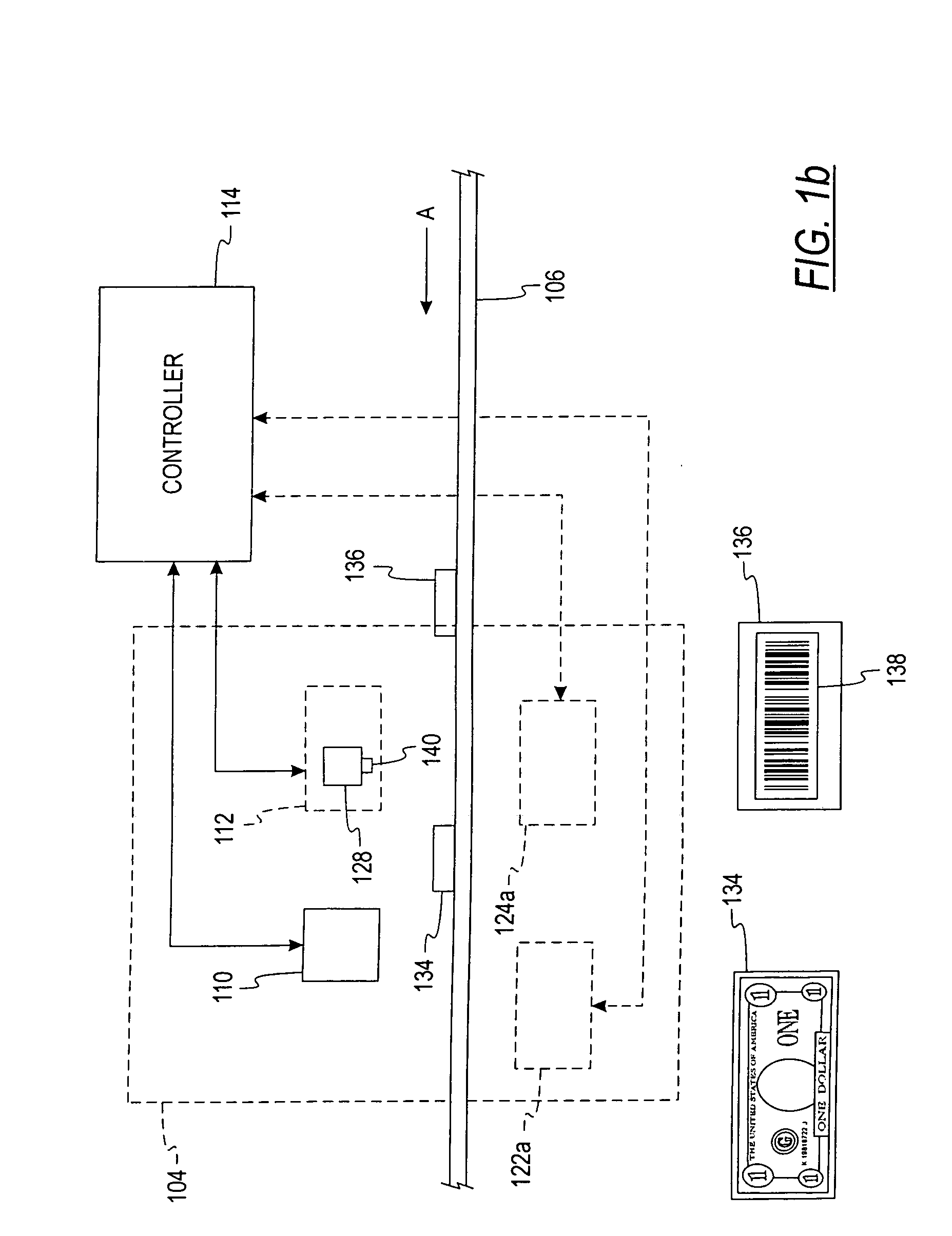 System and method for processing currency and identification cards in a document processing device