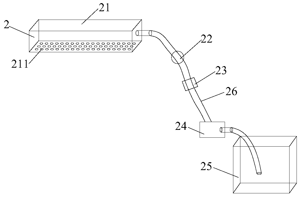 Test device and method for simulating dynamic influence of rainfall on karst tunnel seepage