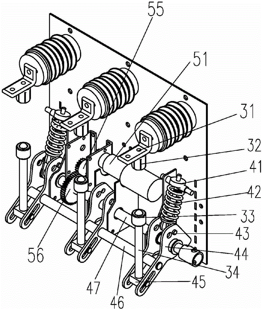 Operating mechanism and direct-operated grounding switch using operating mechanism