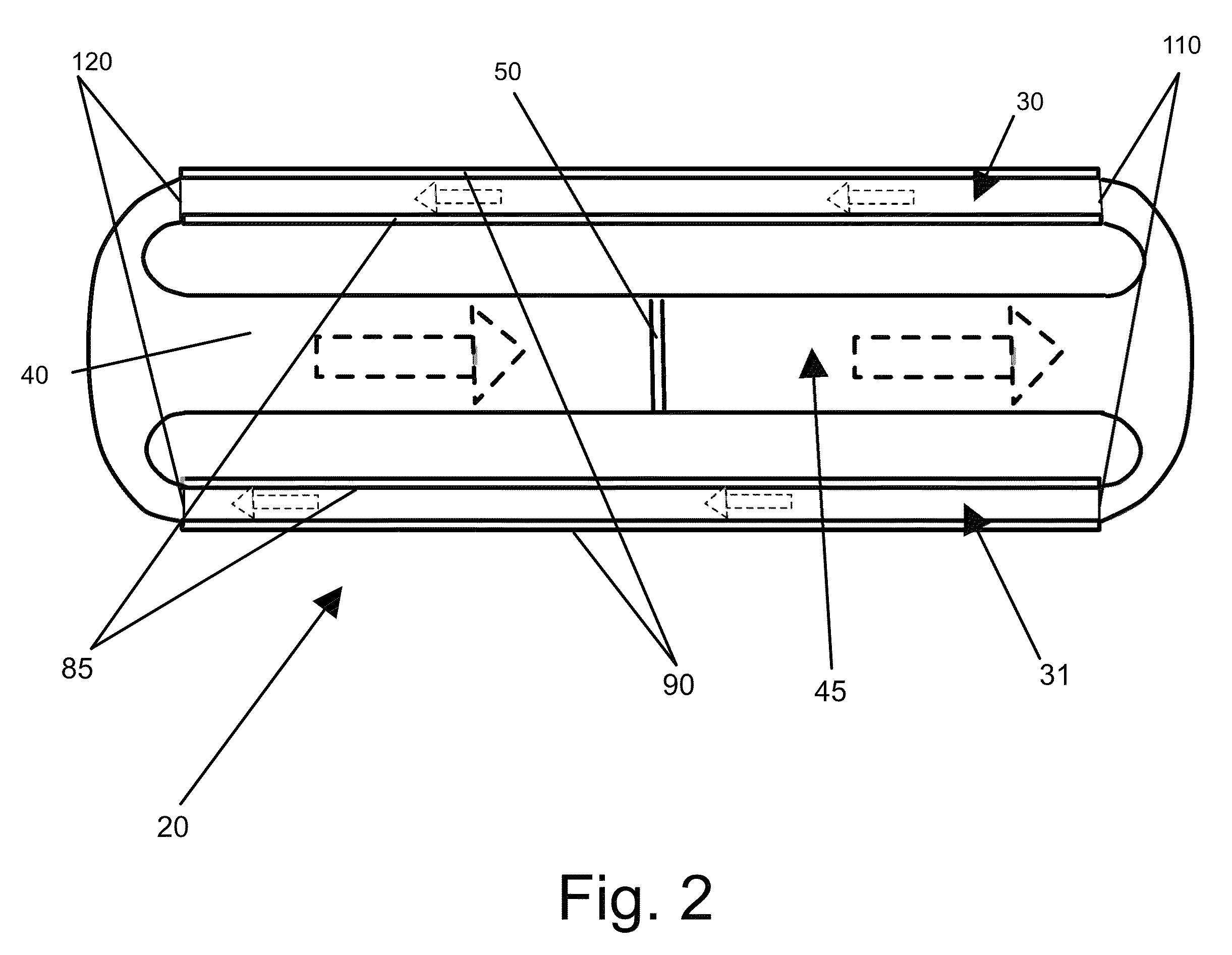 Shared isolated gas cooling system for oppositely facing electronic displays