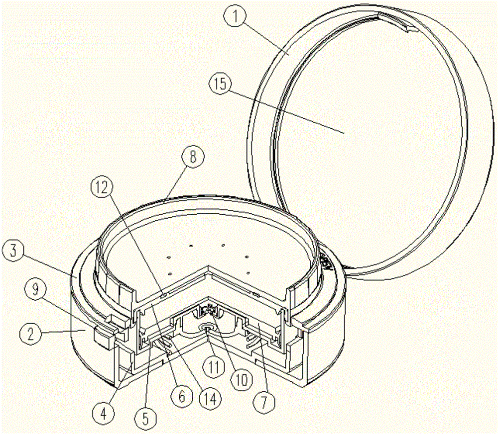 Vacuum pump cosmetic container