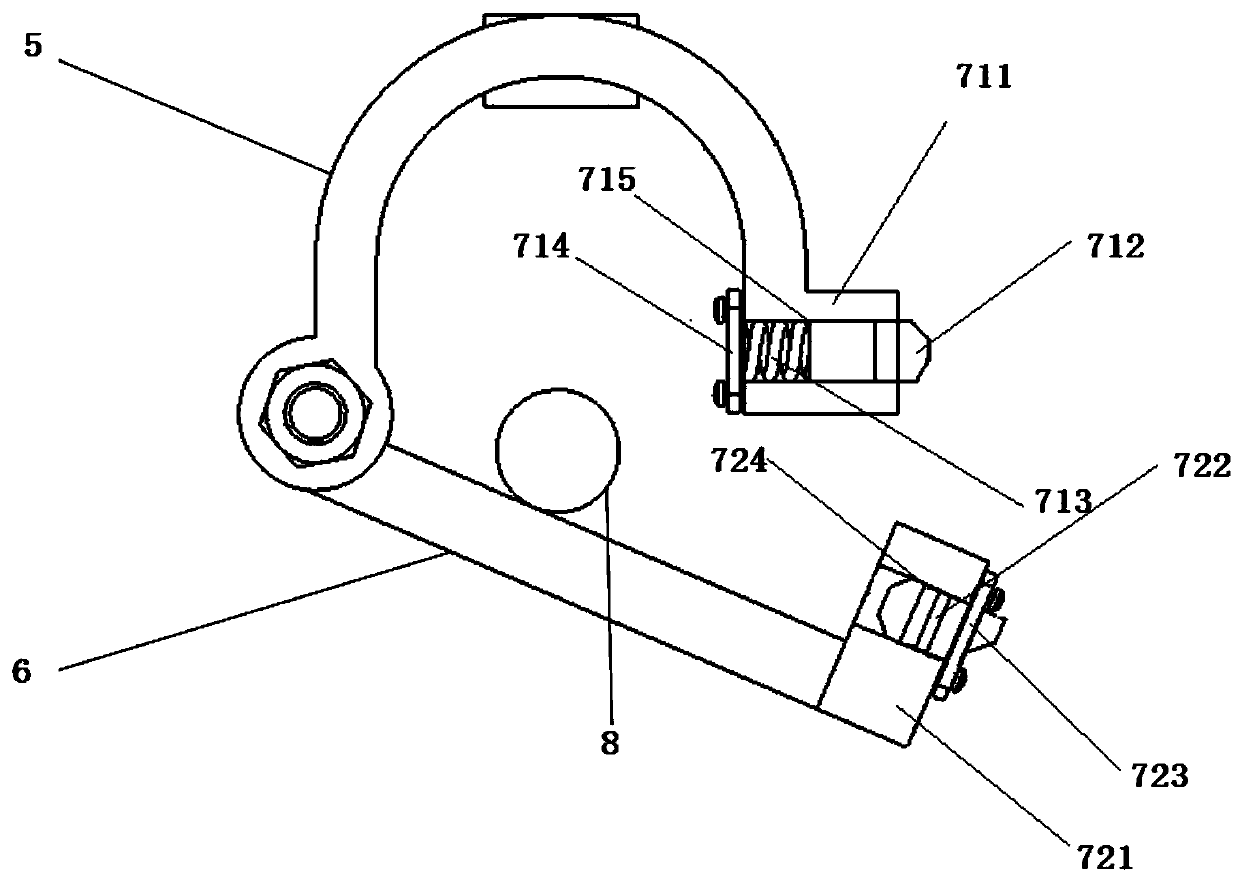 A wire-abandoning protection pole device for distribution lines