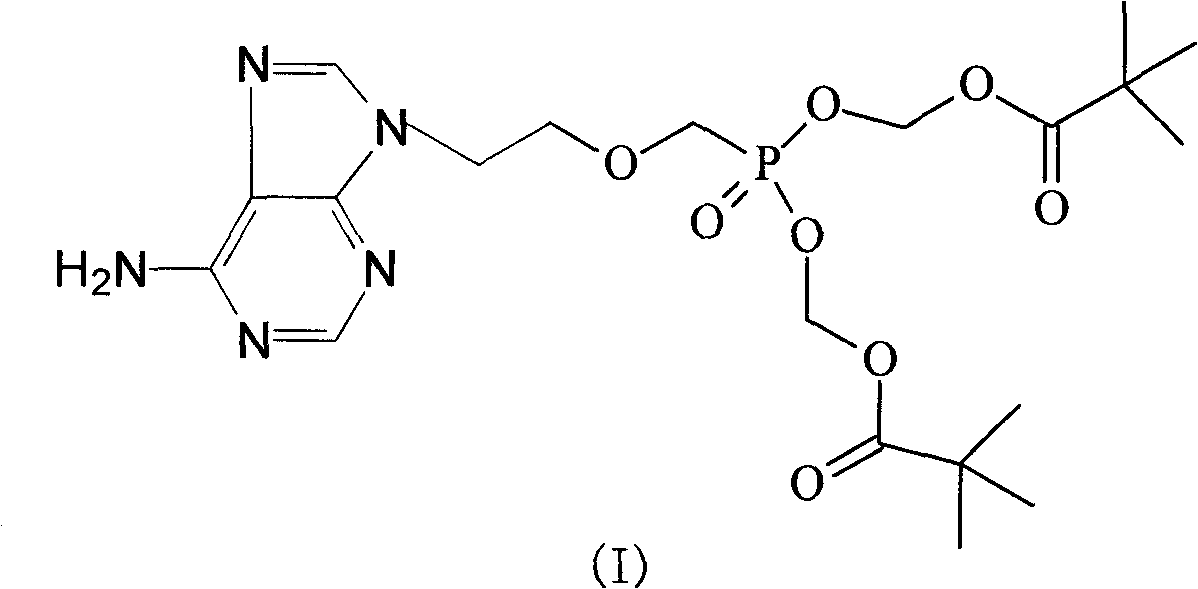 Adefovir dipivoxil compound and novel preparation method thereof