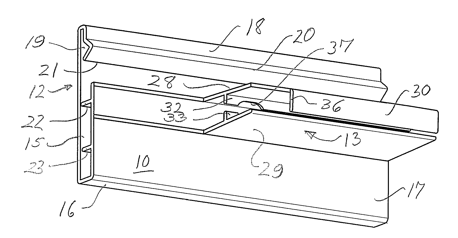 Label holder for merchandise display hooks and method of making same