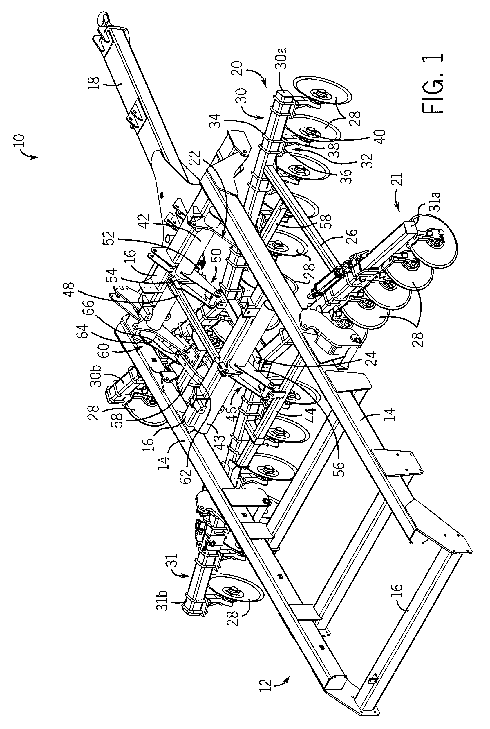 Crop residue and soil conditioning agricultural implement