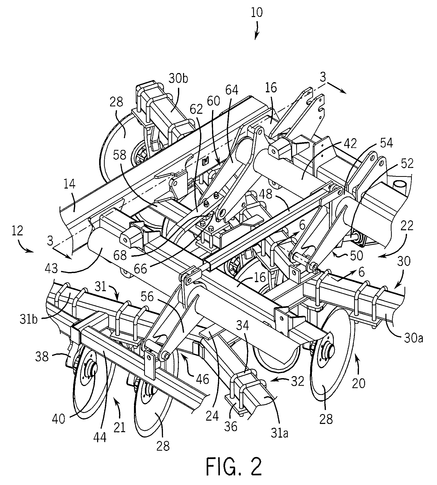 Crop residue and soil conditioning agricultural implement