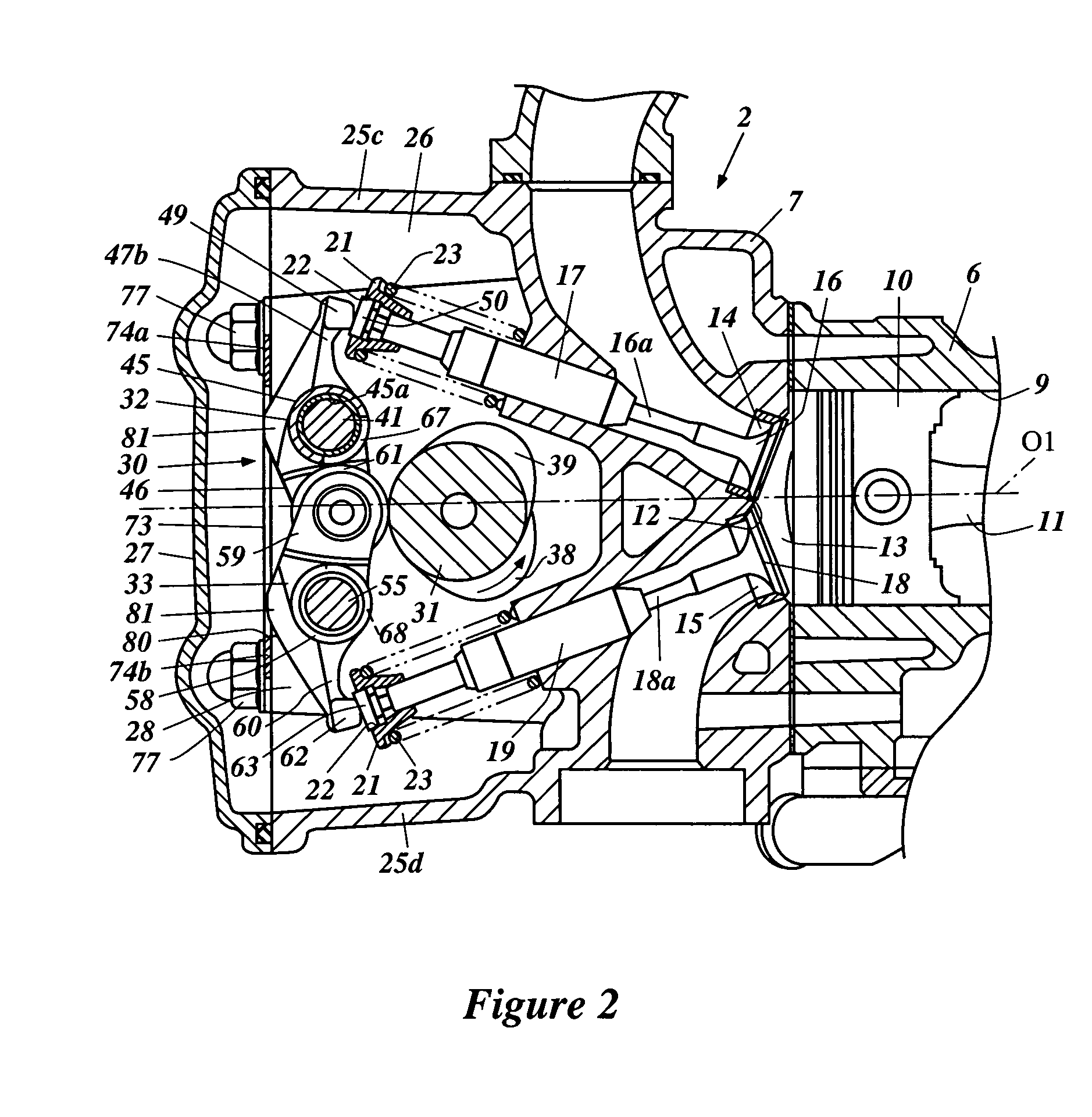 Valve drive system for four-stroke engine