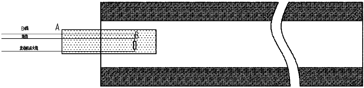 Electronic safety insurance circuit applied to artificial rain rocket shell