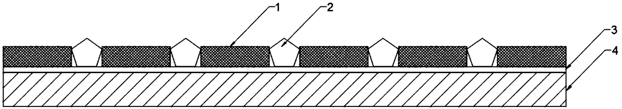 Method for preparing diamond abrasive material tool with orderly distributed abrasive particles by utilizing mask