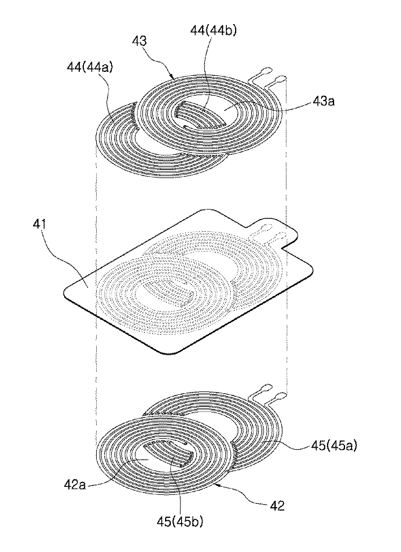 Secondary coil of receiver for non-contact charging system