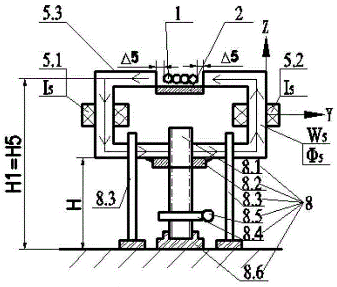 Magnetic group flaw detection method and device for blind rivets