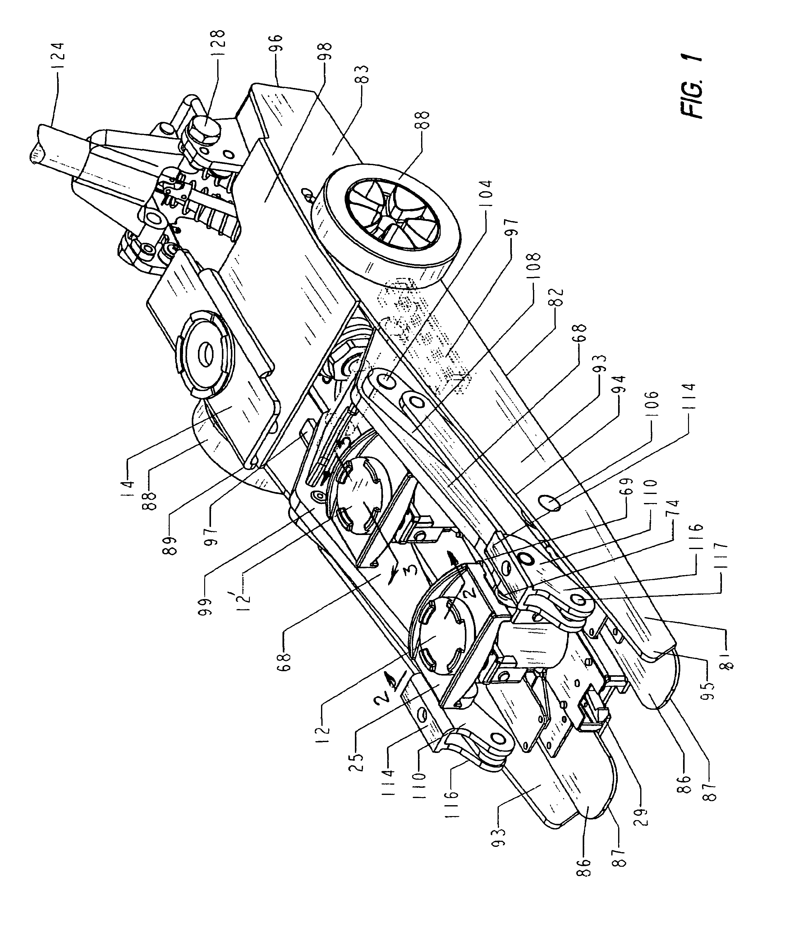 Commercial lifting device-controls for power unit