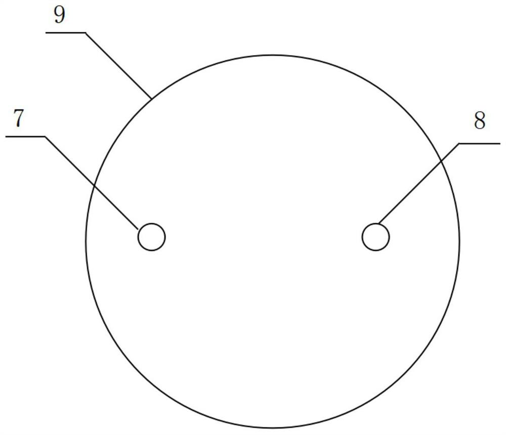 Temperature sensor based on twisted double-core optical fiber