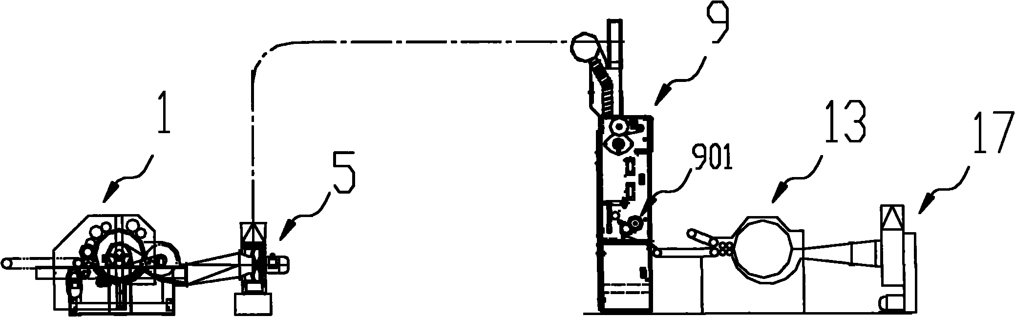 Combined color blending machine