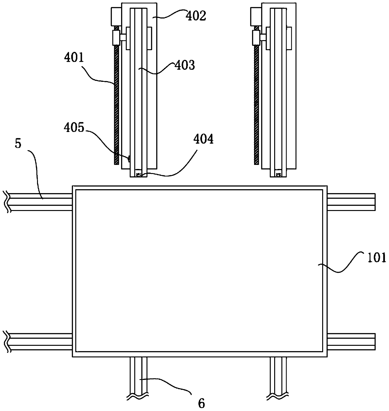 Steam-curing car steering device for intelligent standard brick production