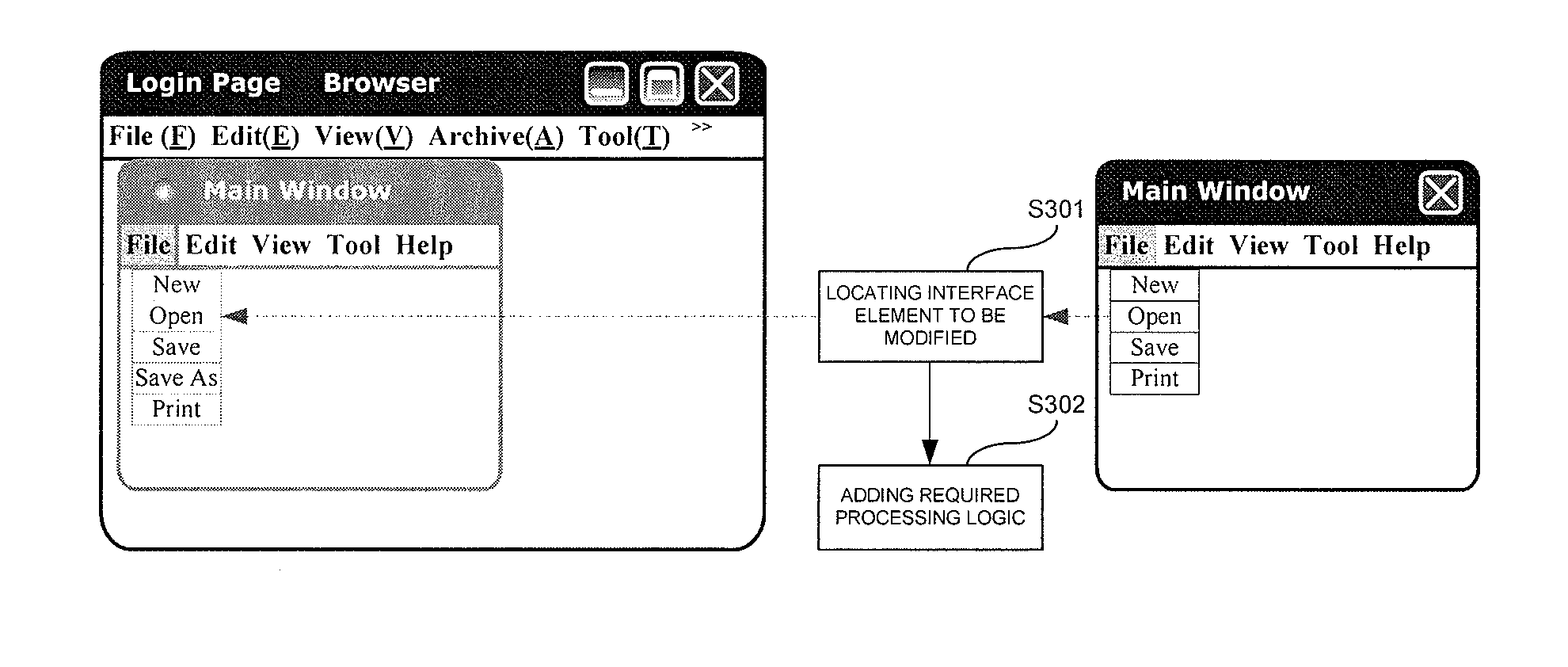 Customizing system and method for converting desktop application into web application