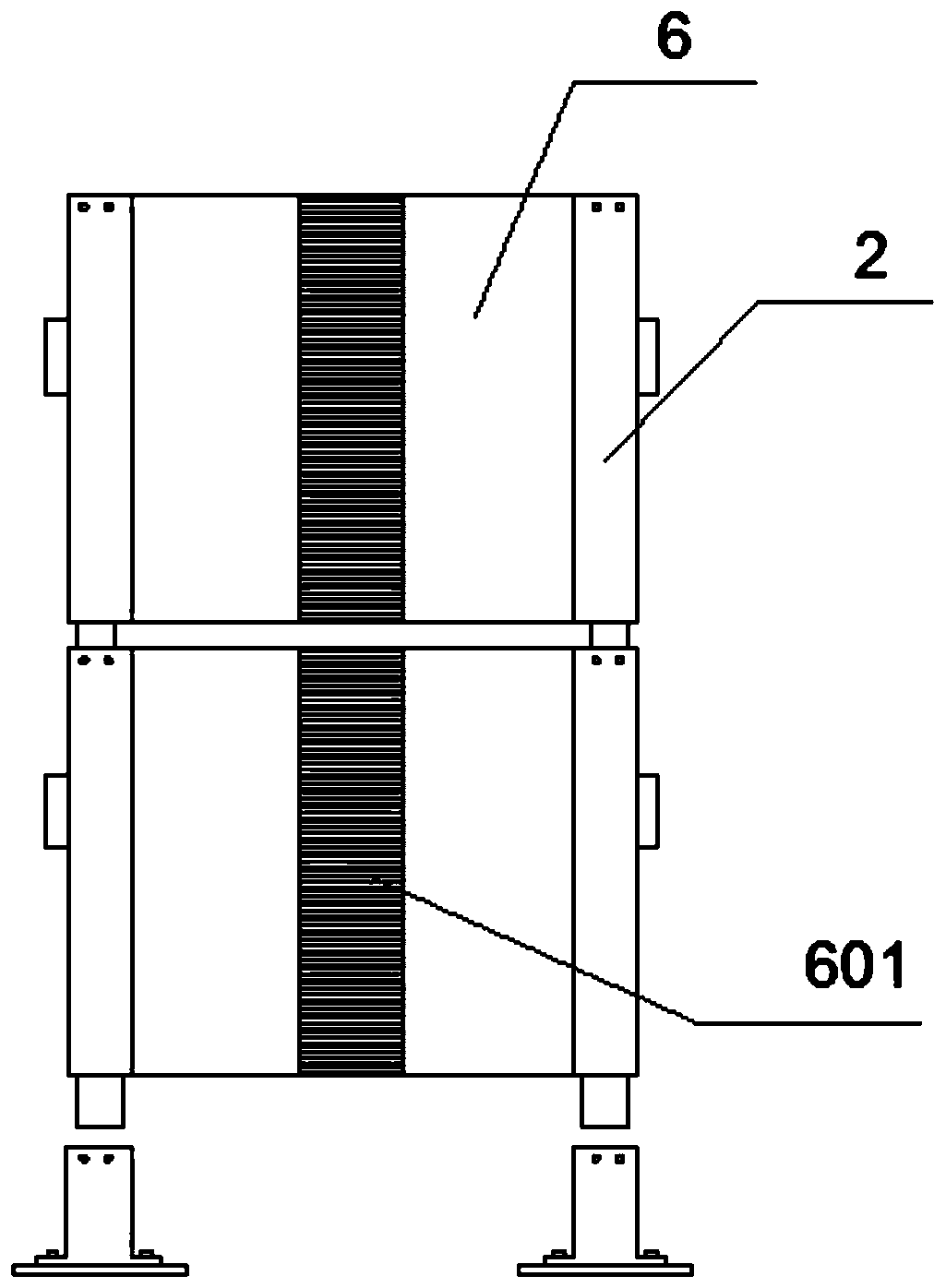 Assembly mounting frame used for mine engineering construction