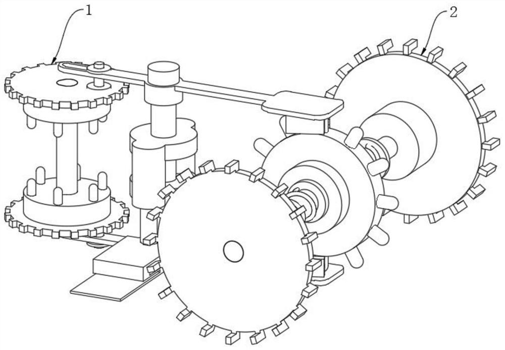 Double-drive type fixed torque driving component for machining