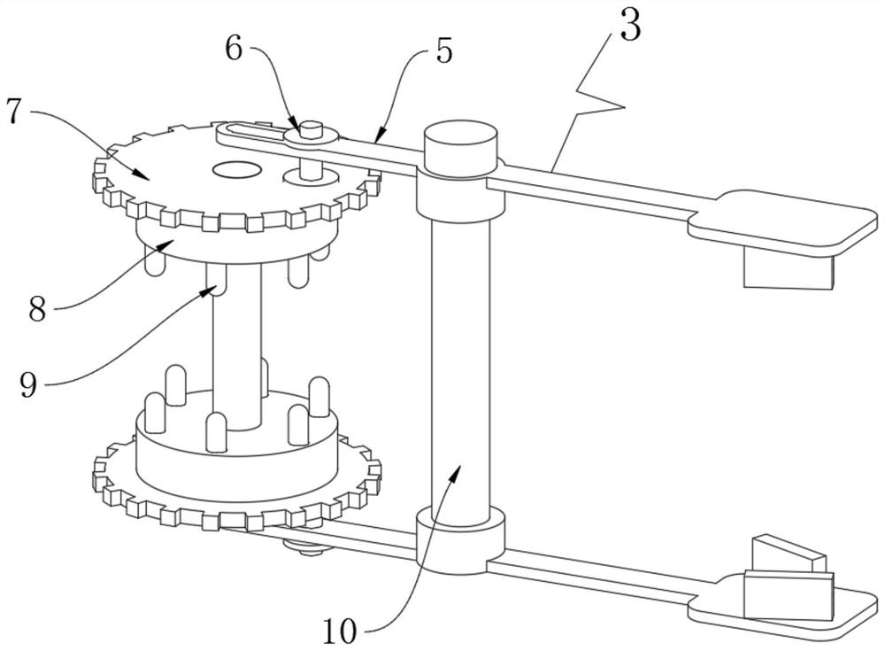 Double-drive type fixed torque driving component for machining