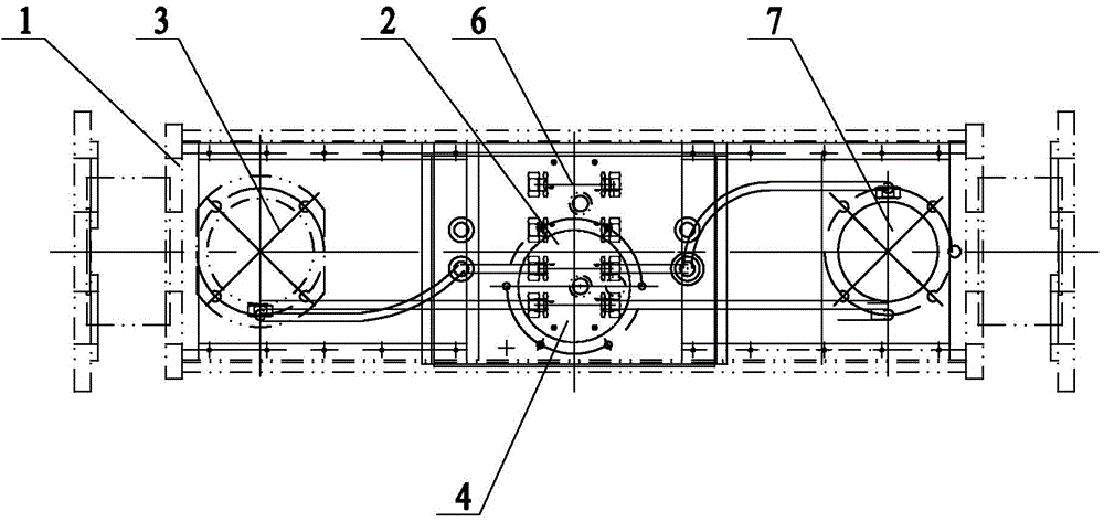 Dual-hydraulic system of remote-control grab bucket