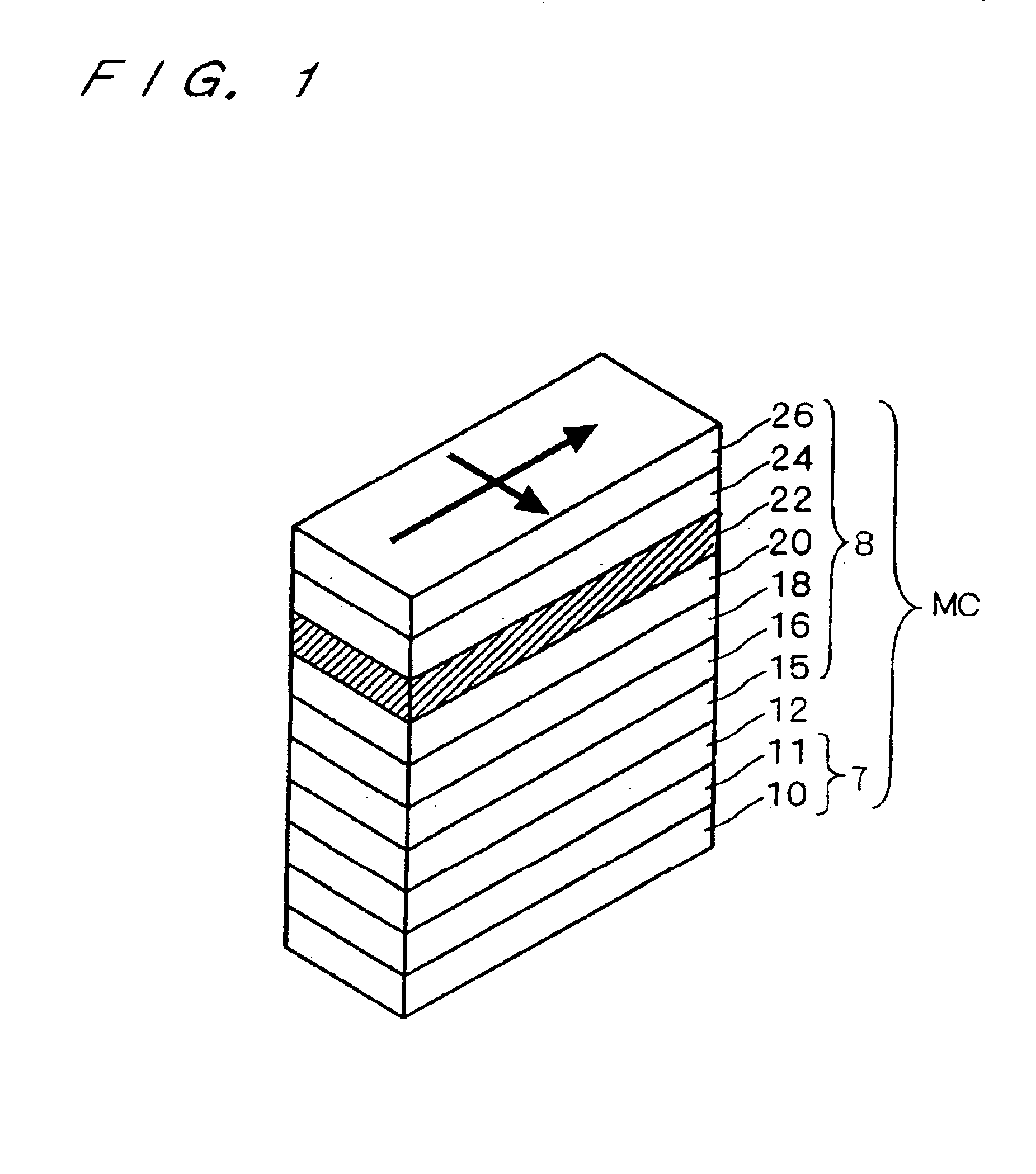 Magnetic memory device capable of passing bidirectional currents through the bit lines