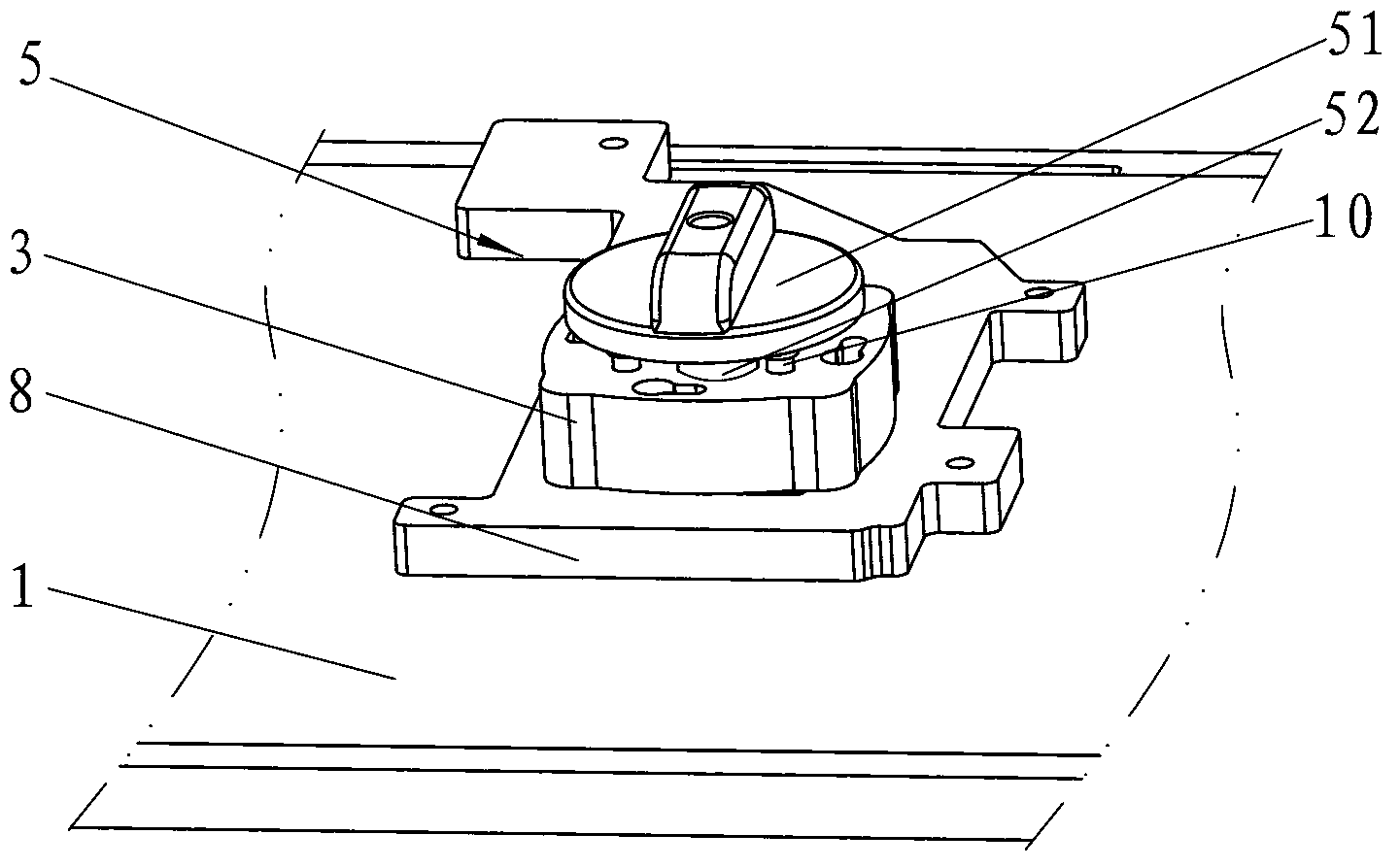 Rotating and buckling type electronic chip detection jig