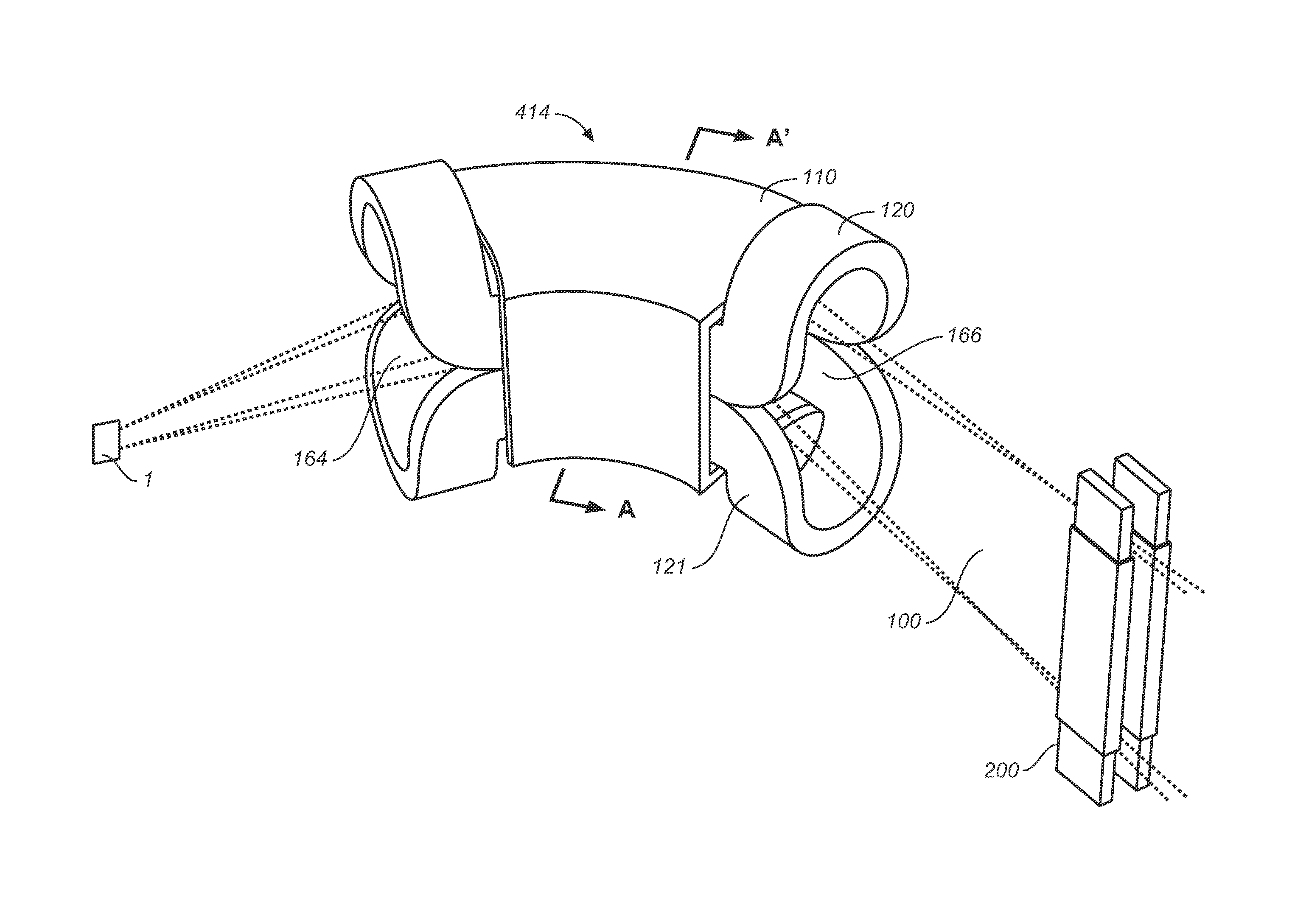 Apparatus and method for ion beam implantation using ribbon and spot beams