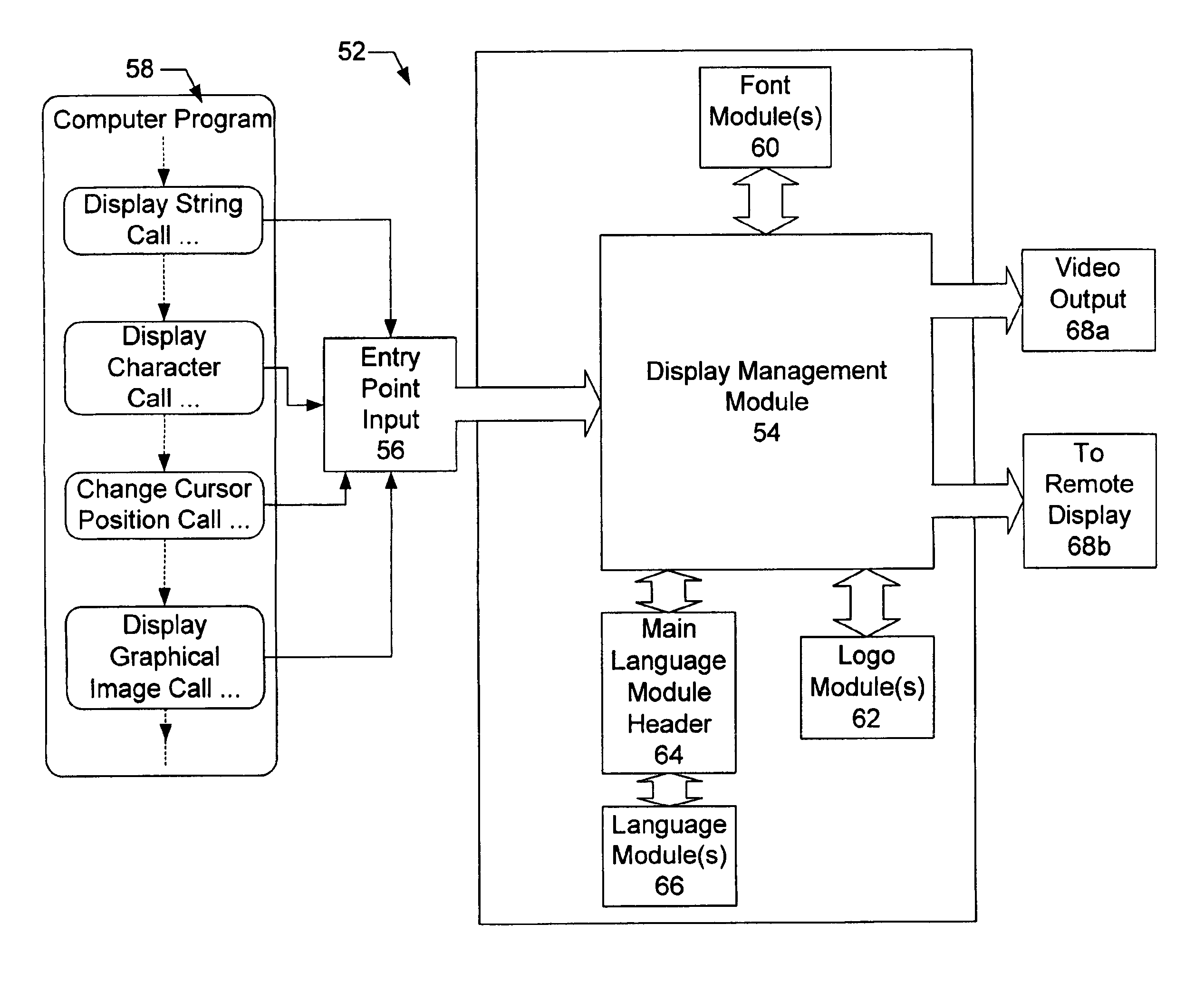 Systems, methods, and computer program products for managing the display of information output by a computer program