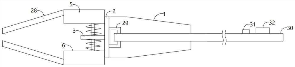 Thin-wall aluminum pipe stretching and expanding connection forming device and technology thereof