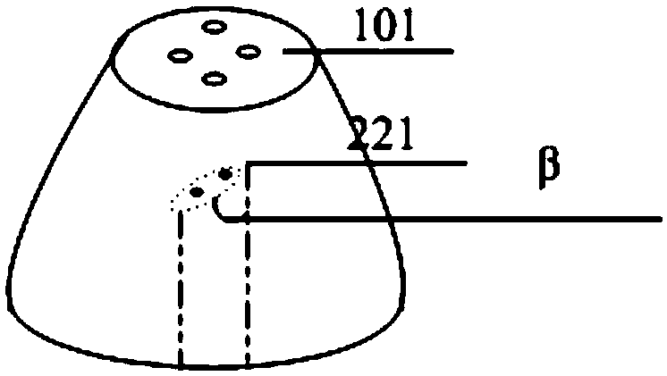 Atomizing nozzle for catalytic cracking device