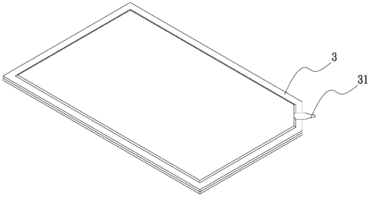 Edge sealing structure of water injection part of uniform temperature plate and its manufacturing method