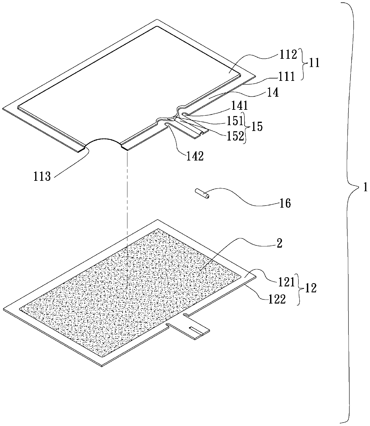 Edge sealing structure of water injection part of uniform temperature plate and its manufacturing method