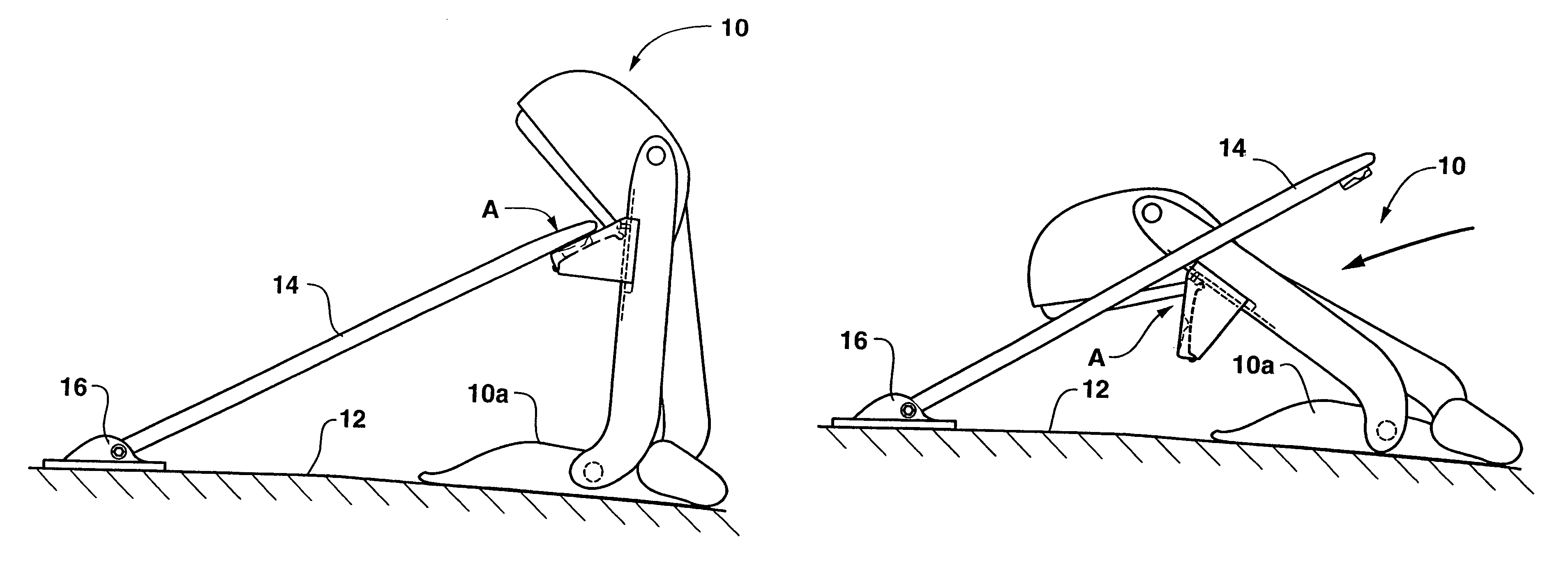 Mirror stabilizer arm connector assembly