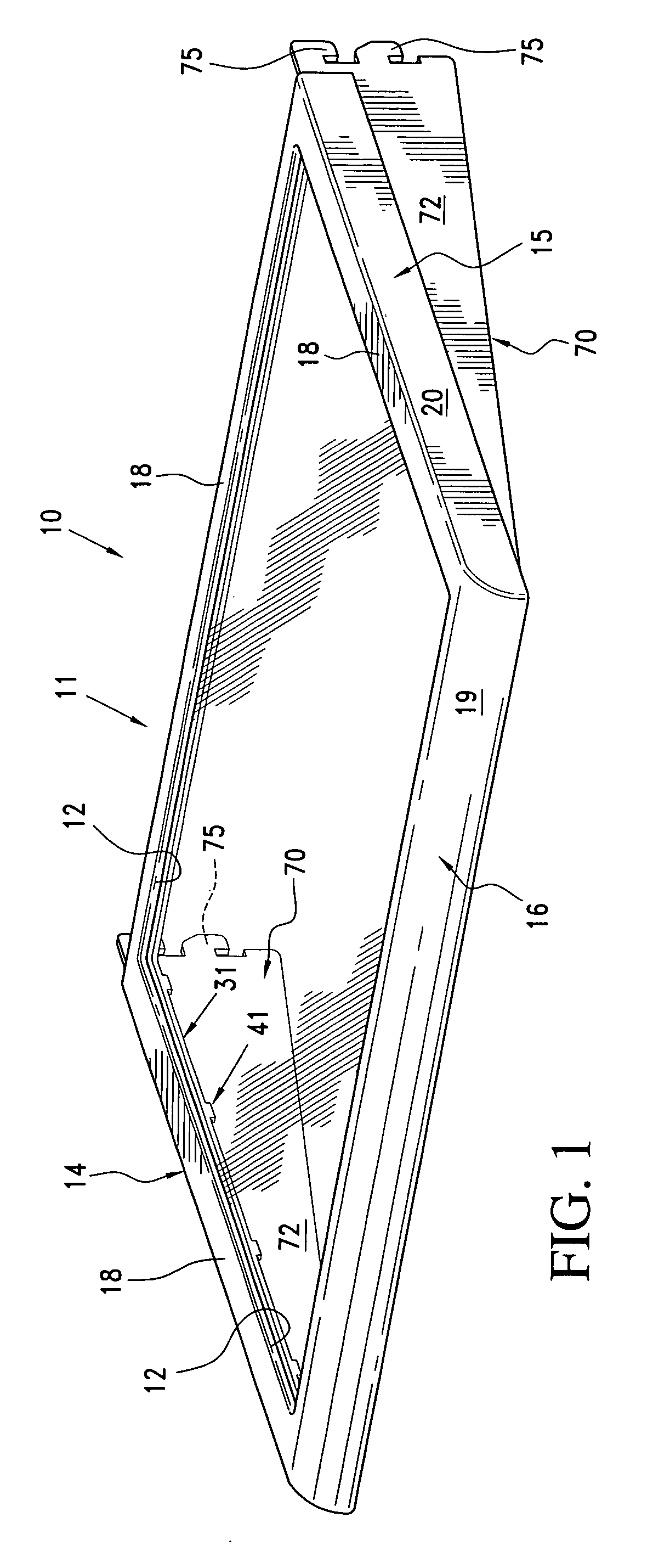 Shelf assembly for a refrigerator compartment