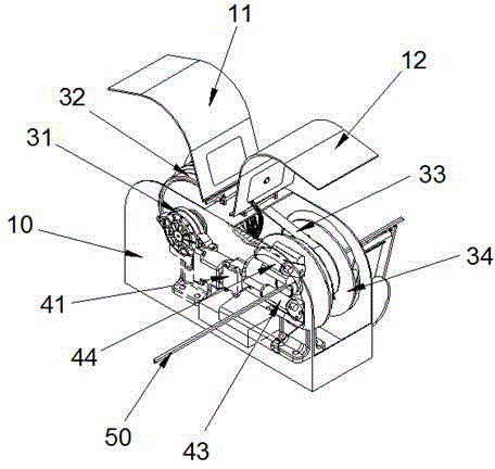 Wire harness adhesive tape winding machine