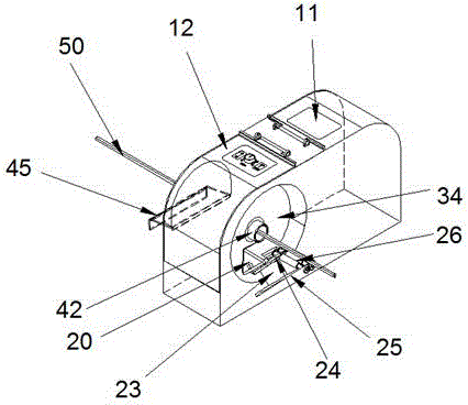 Wire harness adhesive tape winding machine