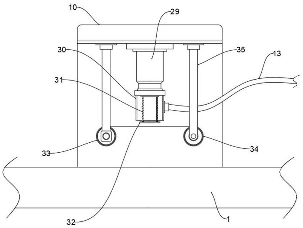 Sealing and conveying device for filling equipment and using method