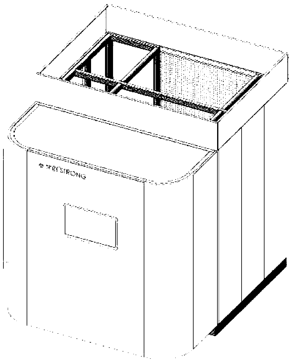 Novel door body structure of vacuum film plating equipment