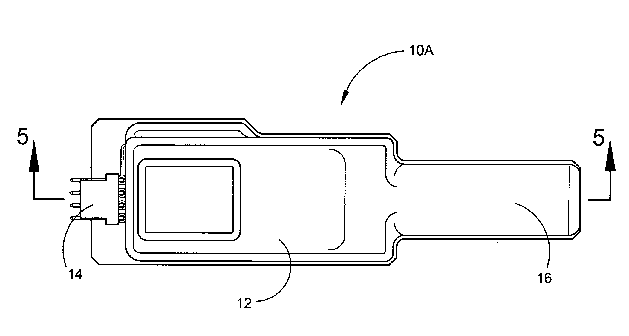 High voltage recessed connector contact