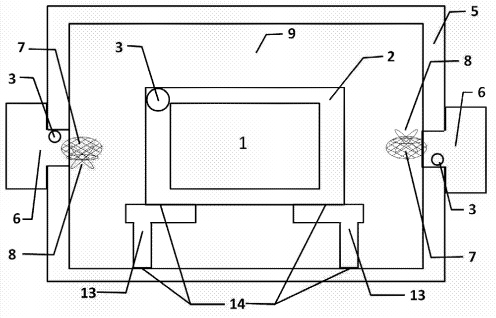 Temperature accurate control device used for integrated cavity spectrum technology isotope analysis