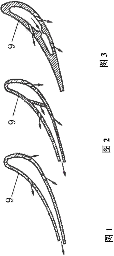 Steam turbine stator with serpentine channel and steam turbine stator heating and dehumidifying device