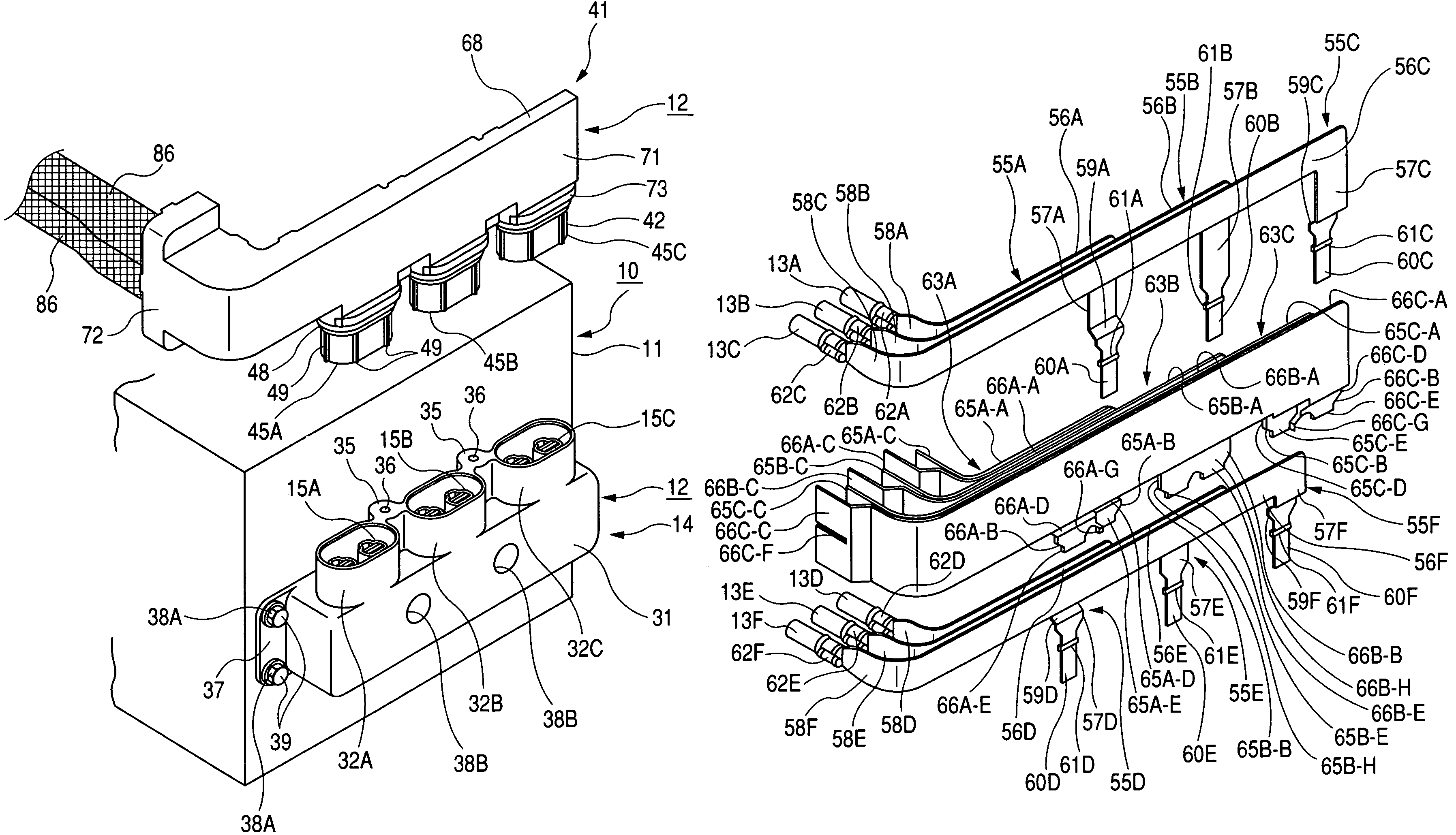 Connector for inverter