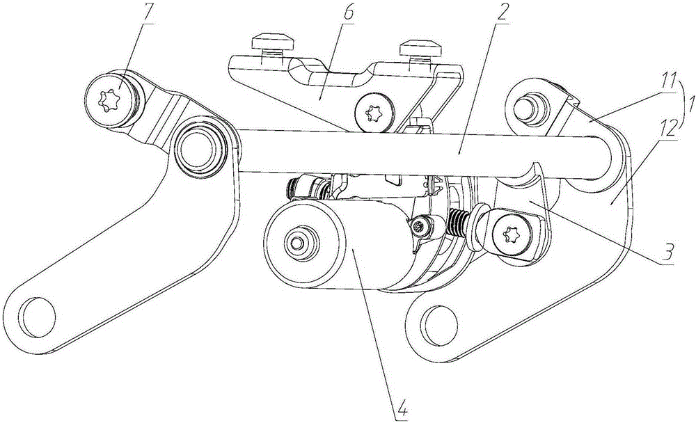 Seat frame front lifting mechanism for car seat