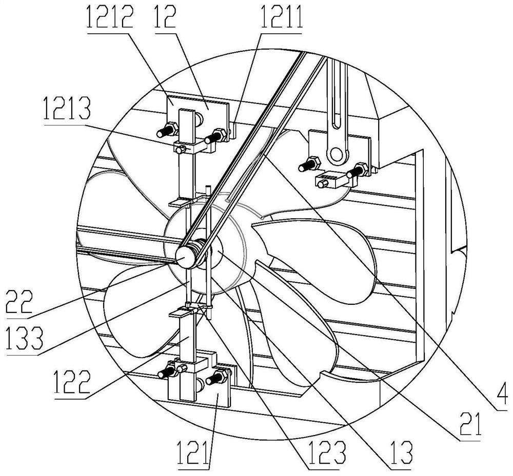 Externally-hung type heat dissipation system for graphics card