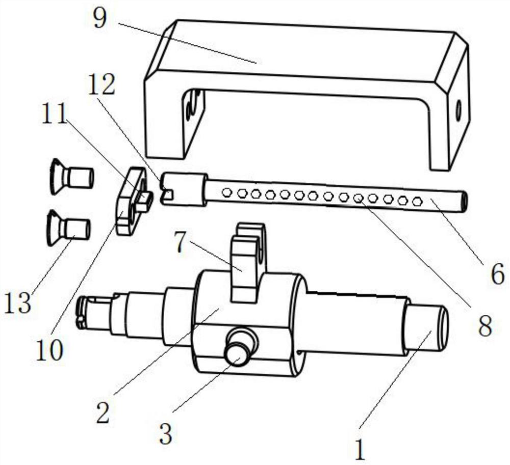 Servo mechanism with guide rail matched with ball screw pair and transmission method of servo mechanism