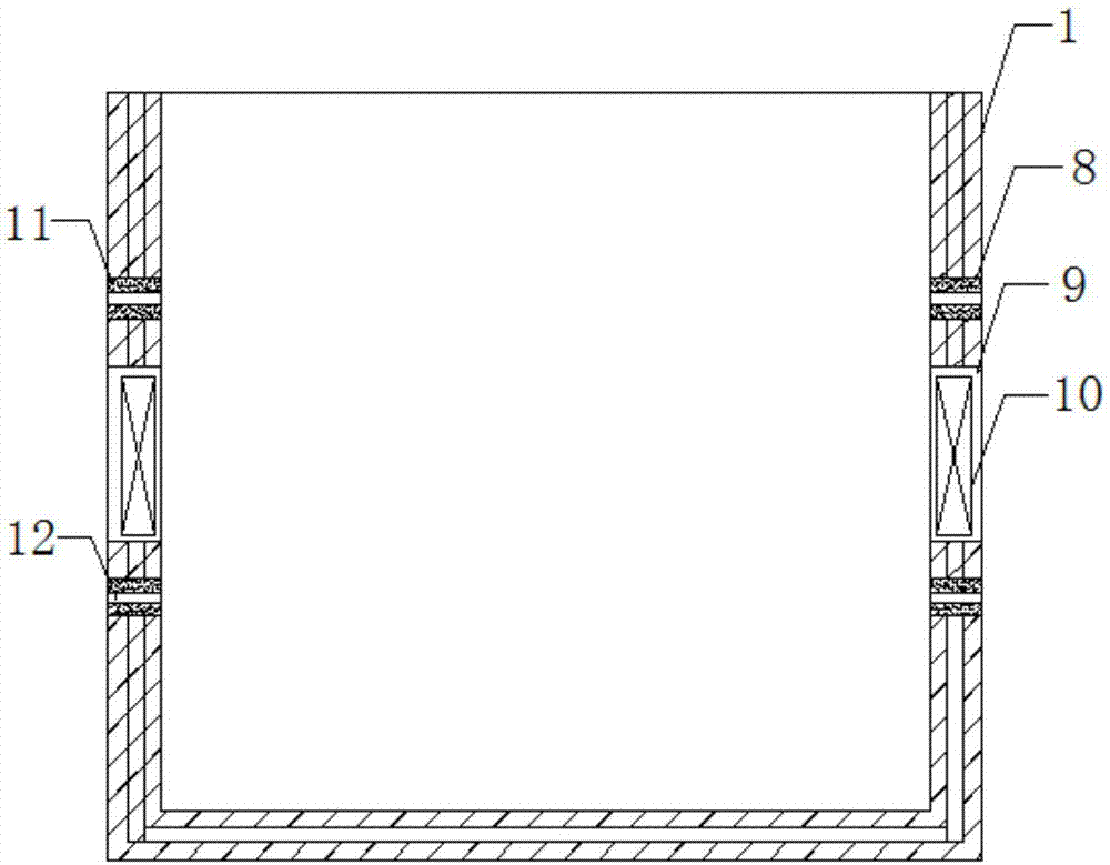 Vehicle lithium battery pack fixing device