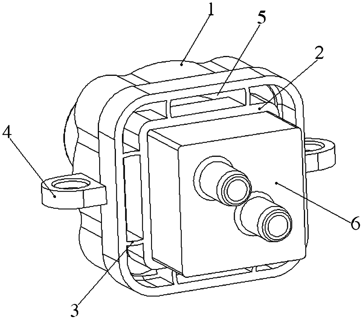 Shock-absorbing seat and electromagnetic tea stove