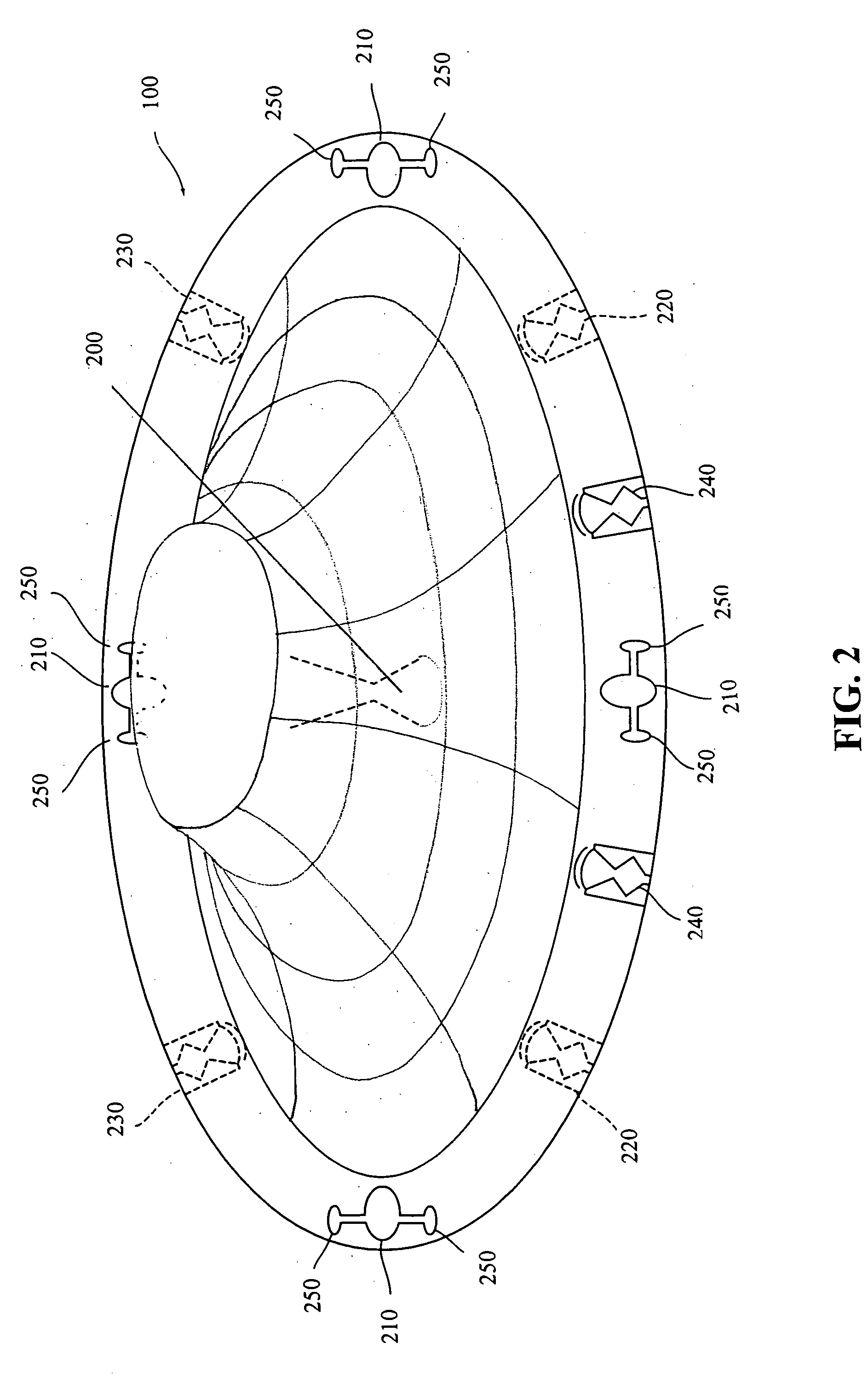 Craft with magnetically curved space