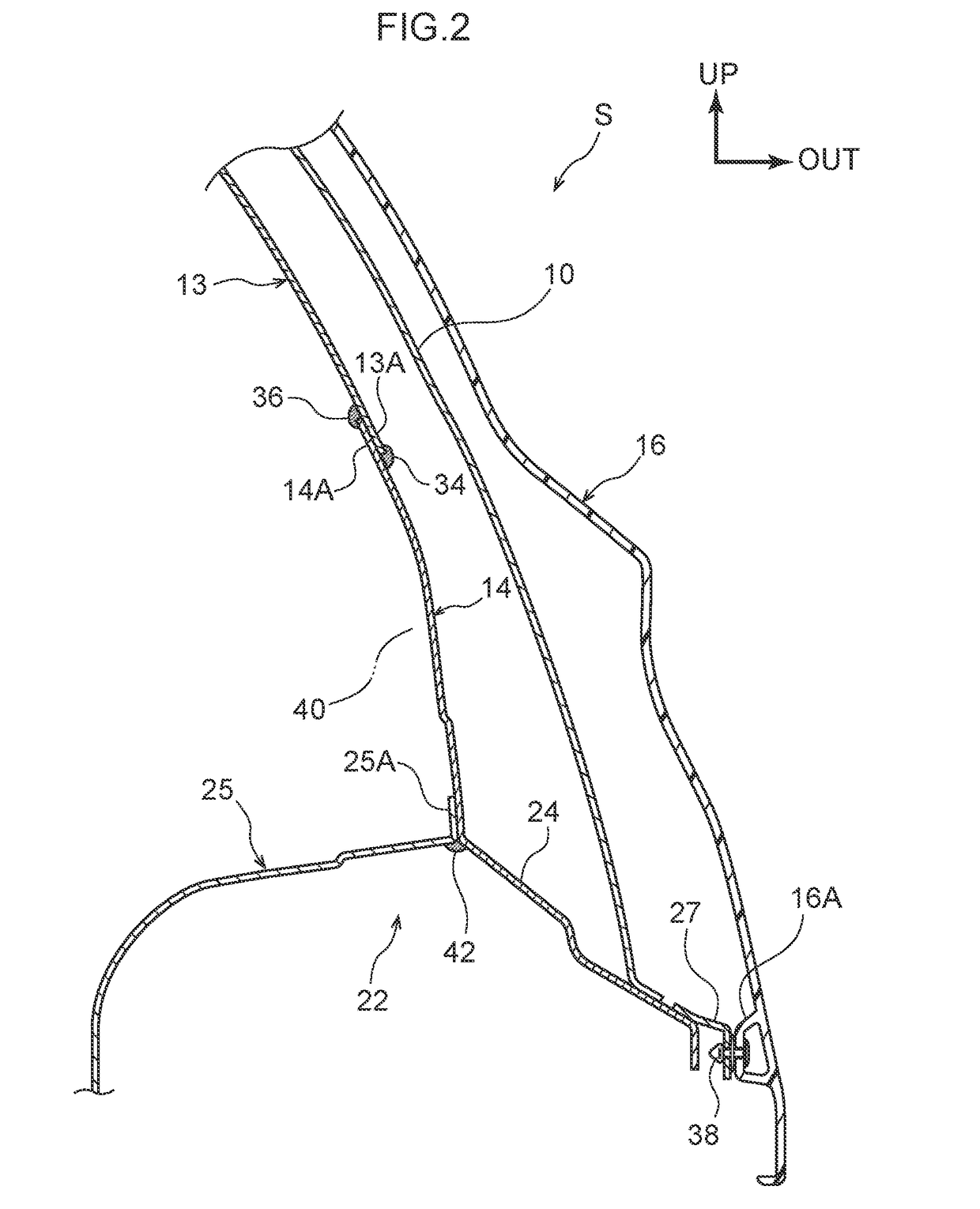 Vehicle rear portion structure