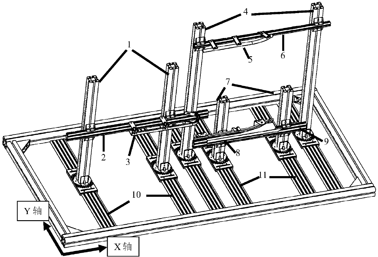 Automobile sliding door test bench